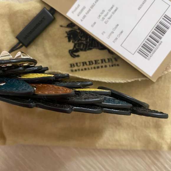 Burberry Studded Leather Bull Charm / Key Chain - Picture 4 of 4